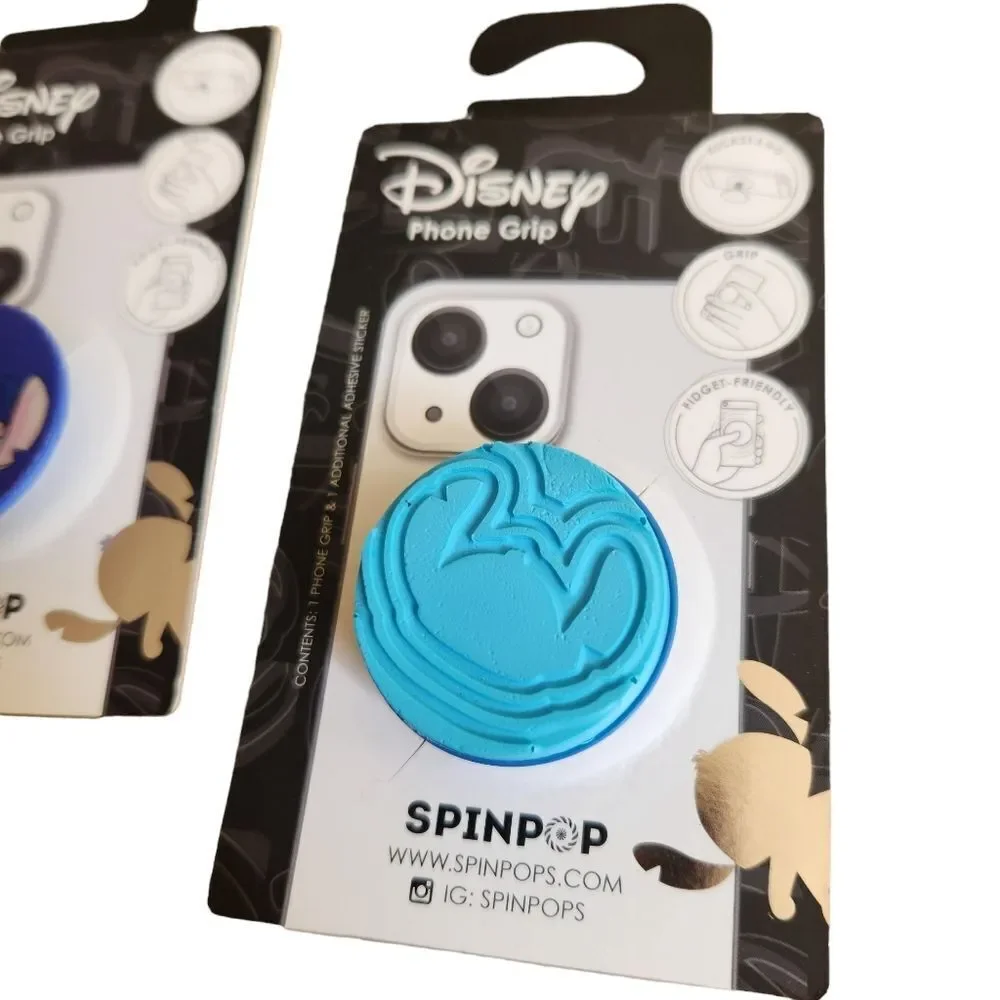 Lilo & Stitch Disney Spin Pop Phone Grips NWT Unused Lot of 2 Hologram